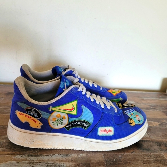 Nike Air Force 1 Los Angeles Patched up Men sneakers - Picture 1 of 12